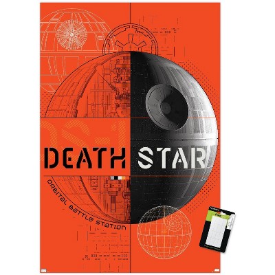 Trends International Star Wars: Power Of The Force - Death Star Unframed Wall Poster Print White Mounts Bundle 22.375" x 34"