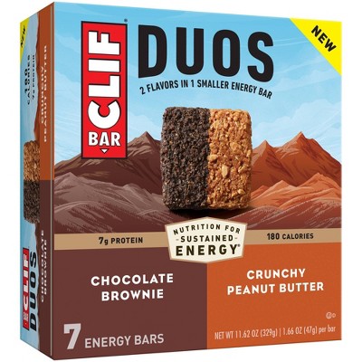 Clif Bar Duos Chocolate Brownie and Crunchy Peanut Butter - 11.6oz