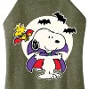 Women's - Peanuts - Snoopy Vampire Glow In The Dark Graphic High Neck Tank - 2 of 4
