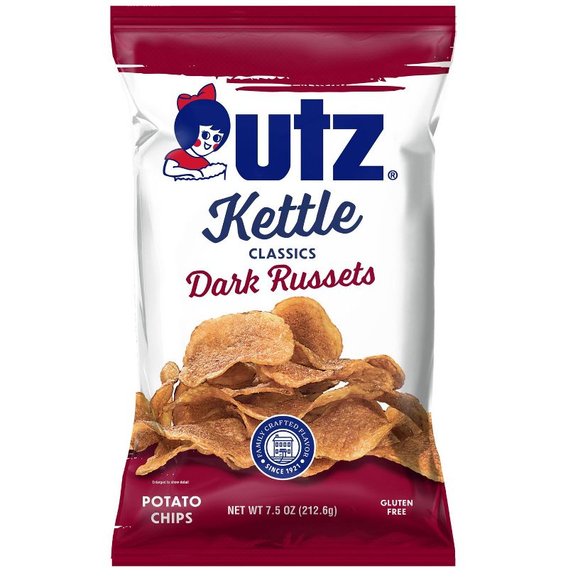 Utz Kettle Classics Dark Russets Potato Chips - 7.5oz, 1 of 3