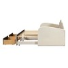 Whisen Morden Design Twin Size Upholstered Daybed with Cloud-Shaped Backrest, Trundle, 2 Drawers and USB Port - 3 of 4