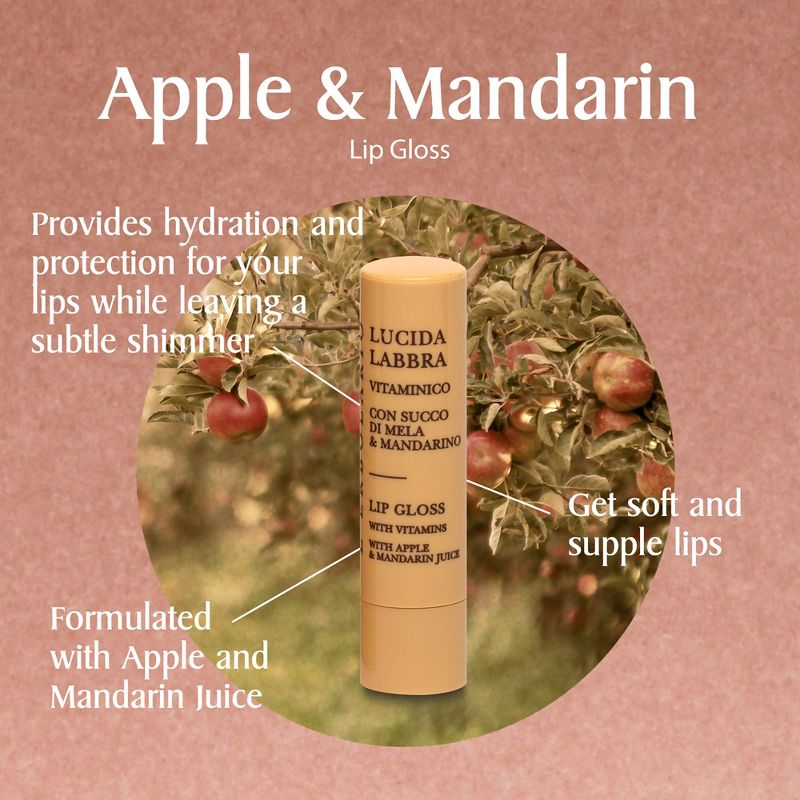 L'Erbolario Lip Gloss - Girls Lip Balm - Apple & Mandarin Juice - 0.15 oz, 3 of 10