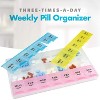 MEDca Weekly Pill Organizer: 2-Pack 21 Day Planners for Pills Vitamins & Medication, Box 3 Times-a-Day Medication Reminder Boxes - 2 of 4