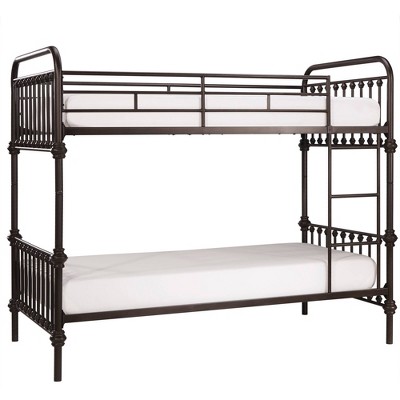 Twin Tilden Standard Metal Bunk Bed Dark Bronze - Inspire Q