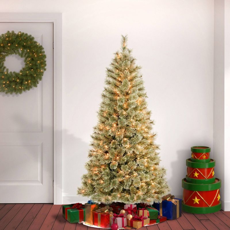 National Tree Company First Traditions Pre-Lit Arcadia Cashmere Pine Hinged Artificial Christmas Tree Clear Lights, 3 of 5