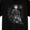 Berserk Guts in armor, Title text, the Black swordsman text on Black Short Sleeve Adult T-Shirt - 2 of 4