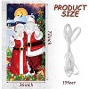 Aoibox Christmas Face in Hole Photo Booth Backdrop 1 Piece 72 x 36 Inch Funny Santa Door Decoration for Holiday Party - 2 of 4