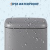 Trash Can, Gallon Odor Control Indoor Trash Can, Stainless Steel Garbage Bin with Silent Closing Lid, for Bathroom, Kitchen, Office, Black - 3 of 4