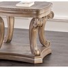 26" Traditional End Table with Scroll Carved Legs, Open Bottom Shelf, and Carved Details for Living Room - 4 of 4
