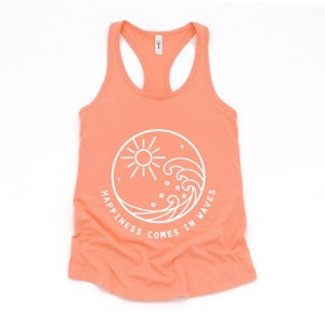 Simply Sage Market Happiness Comes In Waves Circle Racerback Tank - 1 of 3