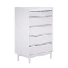 Mid-Century Modern Solid Wood 6 Drawer Vertical Dresser - Saracina Home - 2 of 4