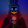 Mask, Halloween LED Mask, 2 Pcs, for Festival Cosplay,  Halloween Costume, Masquerade Parties - 2 of 4