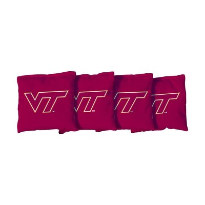 NCAA Virginia Tech Hokies Corn-Filled Cornhole Bags Maroon - 4pk