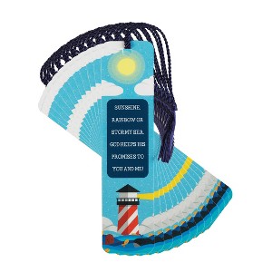 Dicksons Sunshine Rainbow Stormy Sea Keeps Promises 6 inch Paper Bookmark Pack of 12 - 1 of 4