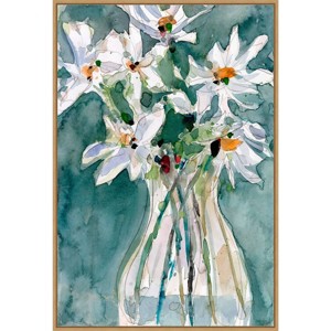 23" x 33" A Daisy Moment II by Samuel Dixon Framed Canvas Wall Art Print - Amanti Art: Modern Lithograph, Polystyrene Frame - 1 of 4