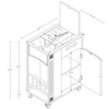 End Table with Charging Station, Narrow Side Table with Storage, Wooden Bedside Table, Sofa Side Table for Living Room Bedroom - 4 of 4