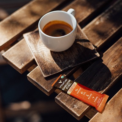 VitaCup Shroom Fuel Mushroom Based Light Roast Coffee Alternative Packets w/Cacao - 24ct