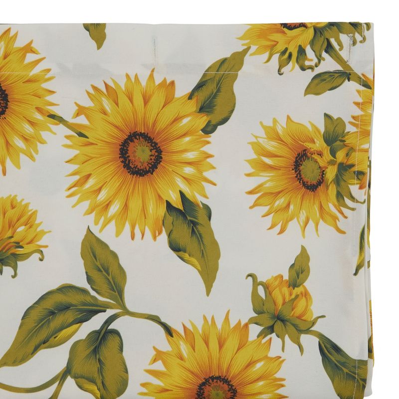 Saro Lifestyle Sunflower Shower Curtain, 70"x72" Oblong, Yellow, 2 of 3