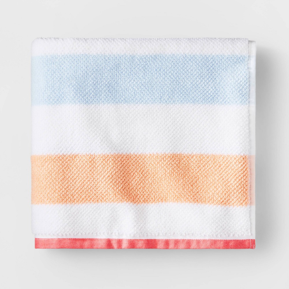 Photos - Towel Striped Kids' Bath  with SILVADUR™ Antimicrobial Technology - Pillowf