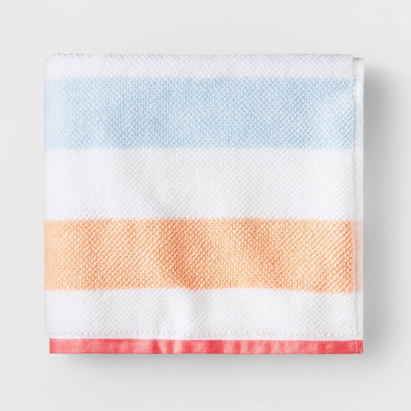 Striped Kids' Towel with SILVADUR™ Antimicrobial Technology - Pillowfort™, 1 of 10