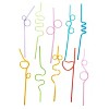 Blue Panda 100 Pack Silly Crazy Straws, Flexible Plastic Drinking Straw for Kids Party, 9.2 in - image 4 of 4
