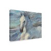 Trademark Fine Art -Albena Hristova 'Poseidon White Horse' Canvas Art - 4 of 4