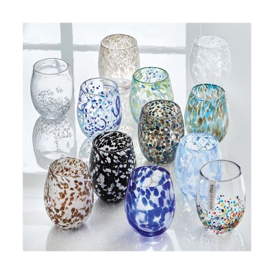 TAG Confetti Stemless Wine Glass