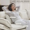 Buenhomino 87" Modern Sofa Loveseat, Modular Sectional Sofa, 2-Seater Comfy Cloud Couch, Deep Seat Couches for Living Room,Soft Faux Leather - 3 of 4