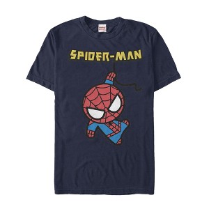 Men's Marvel Cartoon Kawaii Spider-Man T-Shirt - 1 of 4