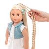 Our Generation Phoebe with Hair Clips & Styling Book 18" Hair Grow Doll - 2 of 4