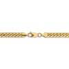 Black Bow Jewelry Men's 5.5mm 14K Yellow Gold Solid Miami Cuban (Curb) Chain Bracelet - 3 of 4