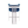 Meridian Furniture,Marcello Navy Velvet Counter Stool, Set of 2 - 2 of 4