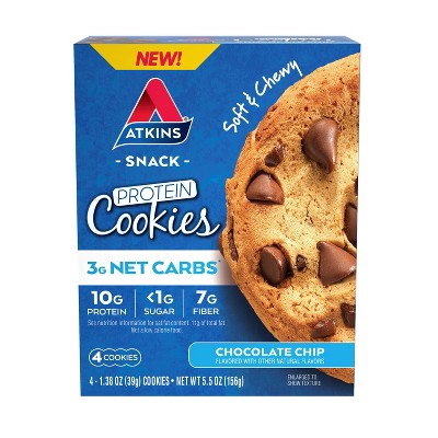 Atkins Cookie - Chocolate Chip - 4pk