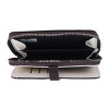 CTM Women's Vegan Leather Twist Lock Flap Wallet Wristlet - 2 of 4