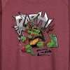 Women's - Teenage Mutant Ninja Turtles - Raphael Going In Loud Lightweight French Terry Wide Neck Long Sleeve Shirt - 2 of 4