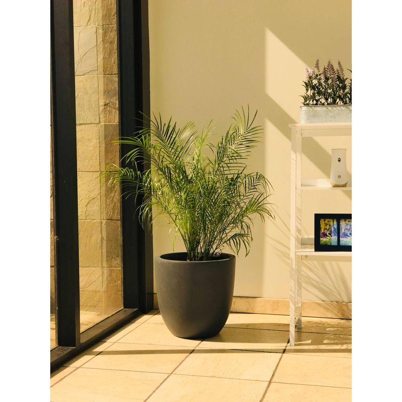 Rosemead Home &#38; Garden, Inc. 17&#34; Concrete/Fiberglass Modern Indoor/Outdoor Planter Charcoal Gray, 6 of 15