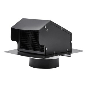 Round Chimney Cap, Cone Top Chimney Cap, Stainless Steel Fireplace Exhaust Cap, Outside Roof Rain Cap, Exterior Stove Pipe Cap for Vent - 1 of 4