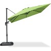 PURPLE LEAF 9 Feet Patio Umbrella Outdoor Cantilever Square Umbrella Aluminum Offset Umbrella with 360-degree Rotation for Garden Deck Pool Patio - 2 of 4
