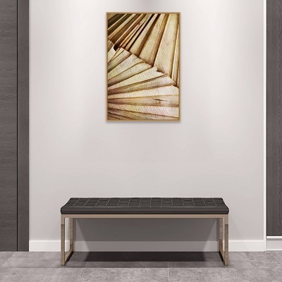 Natural Dried Palms II Framed Canvas Wall Art Print