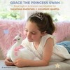 Bearington Grace Princess Swan Plush Stuffed Animal with Crown, 8 inches - 4 of 4