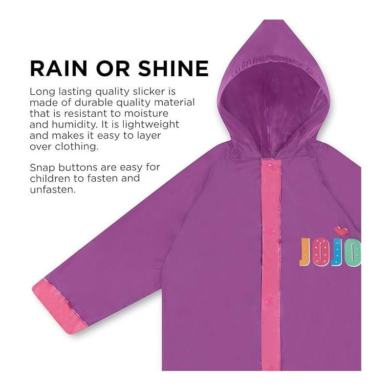 JoJo Siwa Kids Umbrella and Raincoat Set, Rain Wear for Girls Ages 4-7, 4 of 8