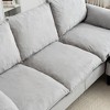 PAGED Convertible Sofa L-Shaped Sofa with Footstools and Storage Space, 3-Seater Sofa for Living Room - 3 of 4