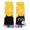 INSPIRE CHIC Women's Elastic Cuffs Stretchy Dots Cat Socks One Size - 3 of 3