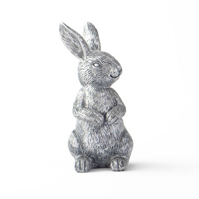 Easter Silver Resin Bunny Sitting - Bullseye's Playground™