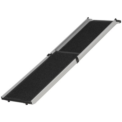 PawHut 72-Inch Portable Folding Dog Ramp for Cars, Trucks, SUVs, Non-Slip Pet Ramp for Large Dogs, Aluminum Frame for up to 200 LBS