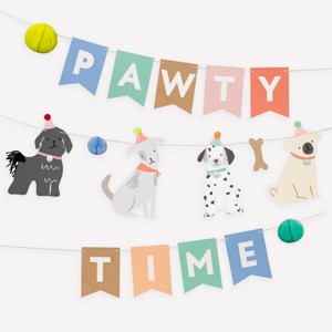 Meri Meri Puppy Party Garland Set (10' with excess cord - Pack of 1) - 1 of 4