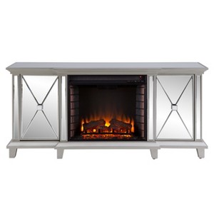 Toppington Mirrored Fireplace Media Console - SEI - 1 of 4