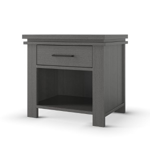 Child Craft Denman Nightstand with Drawer for Nursery or Bedroom, Large Storage Drawer, Made of Sturdy Pinewood, Non-Toxic, Baby Safe Finish - 1 of 4