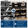 Slim Shoe Storage Cabinet – 4 Flip Drawers, Fluted Design with Legs, Freestanding Hidden Organizer for Entryway, Hallway, Living Room, Bedroom - 4 of 4