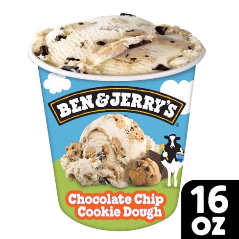 Ben & Jerry's Ice Cream Chocolate Chip Cookie Dough - 16oz - image 1 of 4